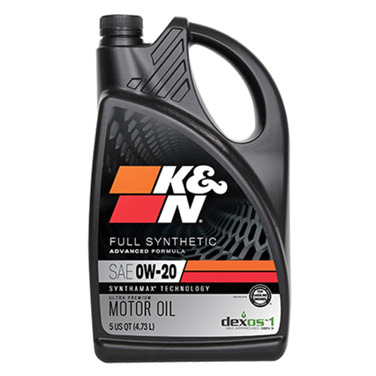 K&N 0W-20 5Q ULTRA PREMIUM SYNTHETIC GASOLINE MOTOR OIL
