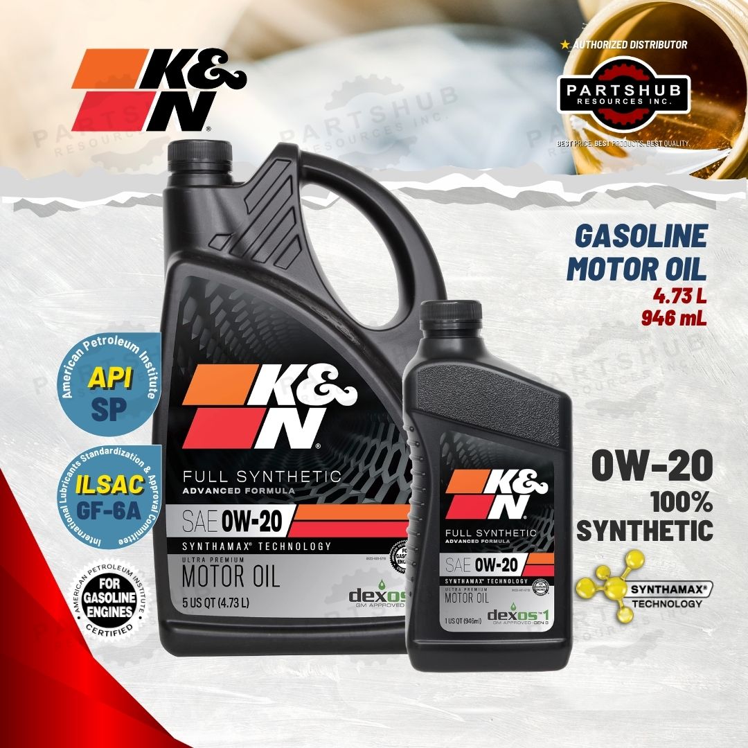 K&N 0W-20 5Q ULTRA PREMIUM SYNTHETIC GASOLINE MOTOR OIL