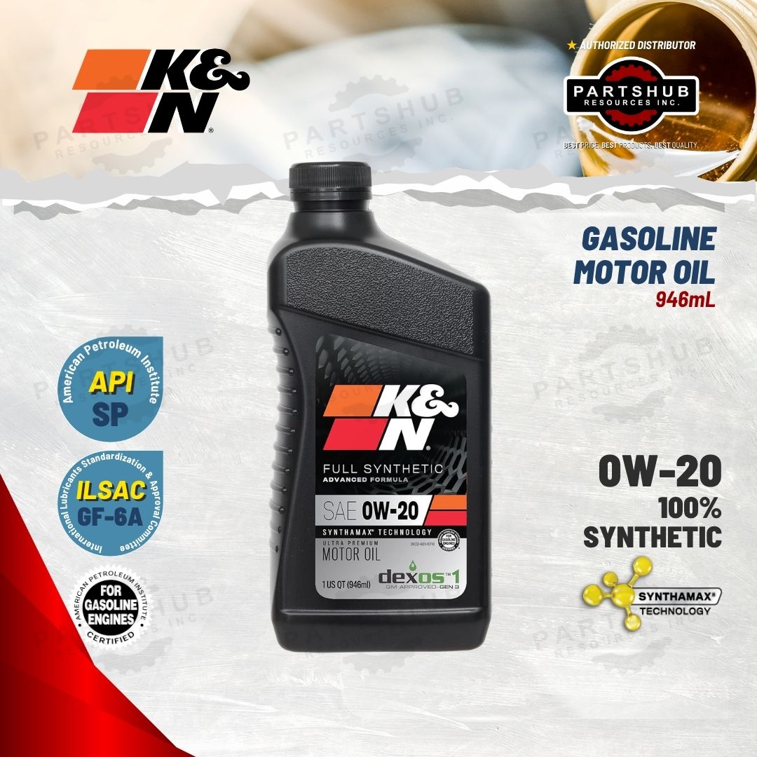K&N 0W-20 5Q ULTRA PREMIUM SYNTHETIC GASOLINE MOTOR OIL