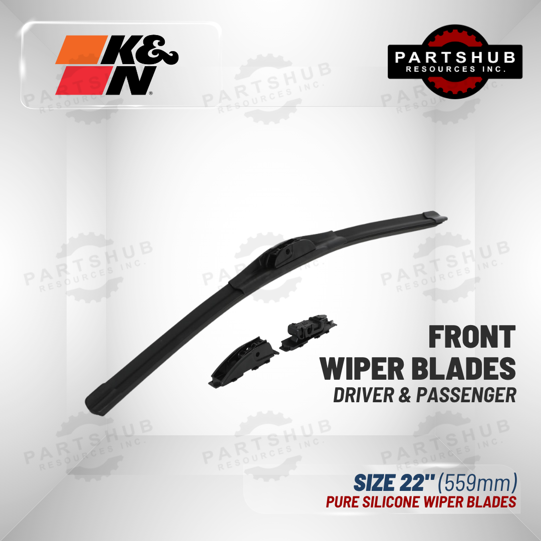 K&N PURE SILICONE WIPER BLADES (FRONT)