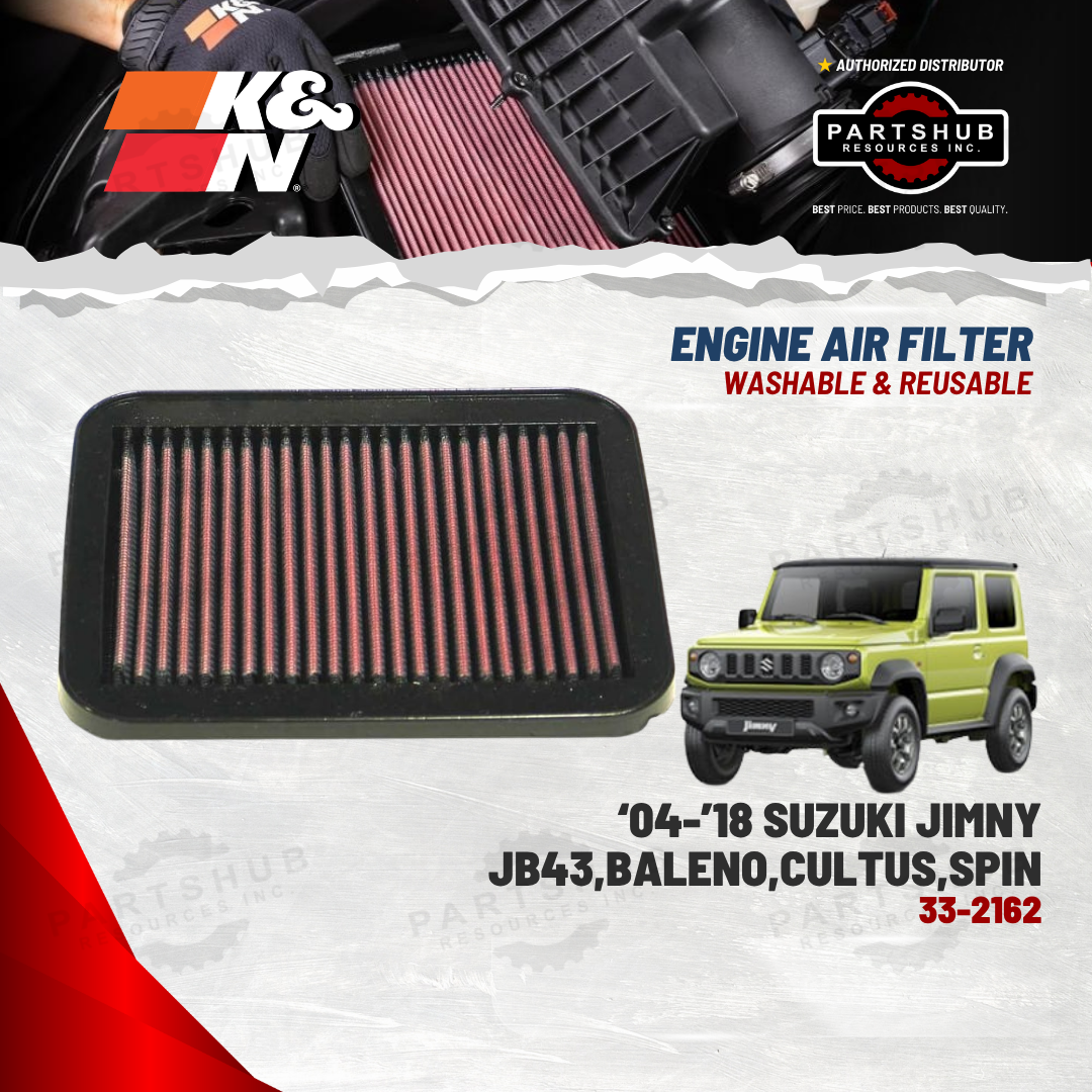 K&N AIR FILTER (‘04-’18 SUZUKI Jimny,Baleno,Cultus,Spin JB43)