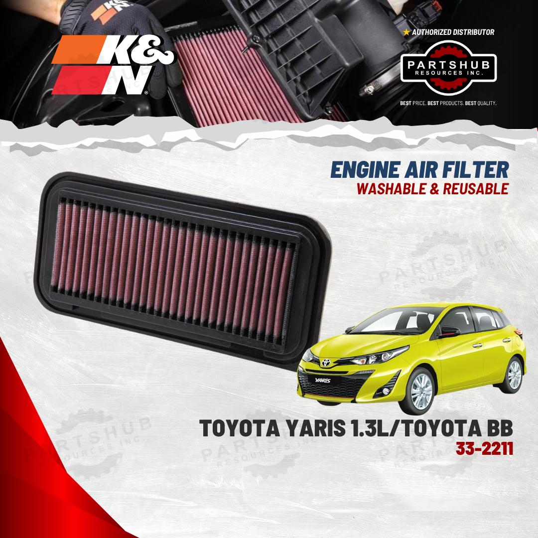 K&N AIR FILTER (Yaris 1.3/Old Vios 1.3)