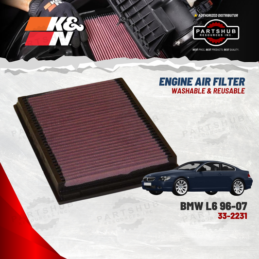 K&N AIR FILTER (BMW L6 '96-'07)