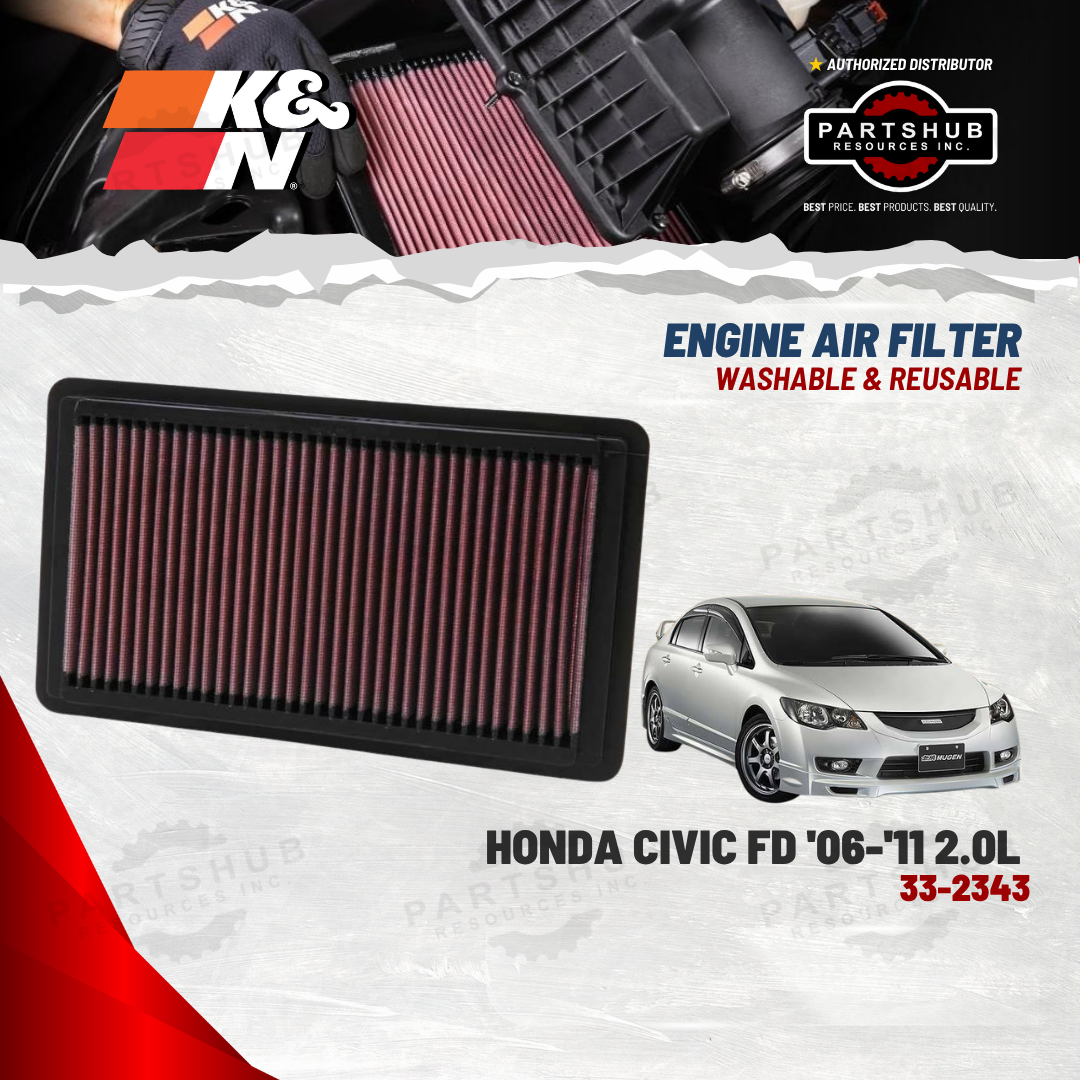 K&N AIR FILTER (HONDA CIVIC FD '06-'11 2.0L)