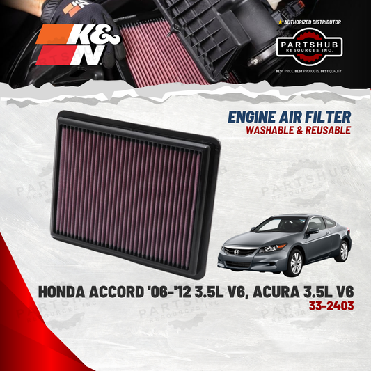 K&N AIR FILTER (HONDA ACCORD 3.5 V6)