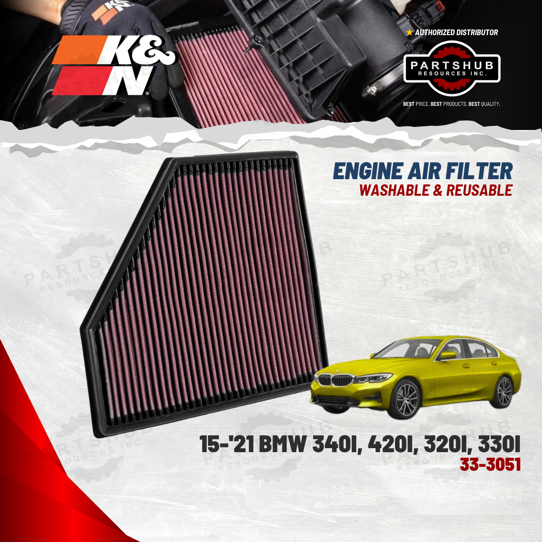K&N AIR FILTER (‘15-‘21 BMW 420i/430i/M240i/230i/440i/330i/340i/220i)