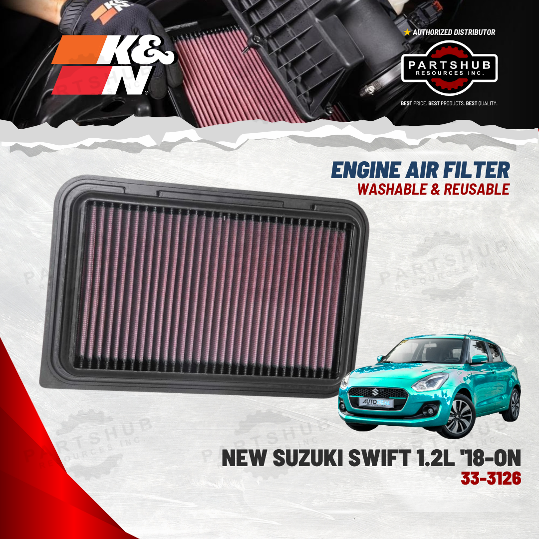 K&N AIR FILTER (NEW SUZUKI SWIFT 1.2L/SUZUKI IGNIS)