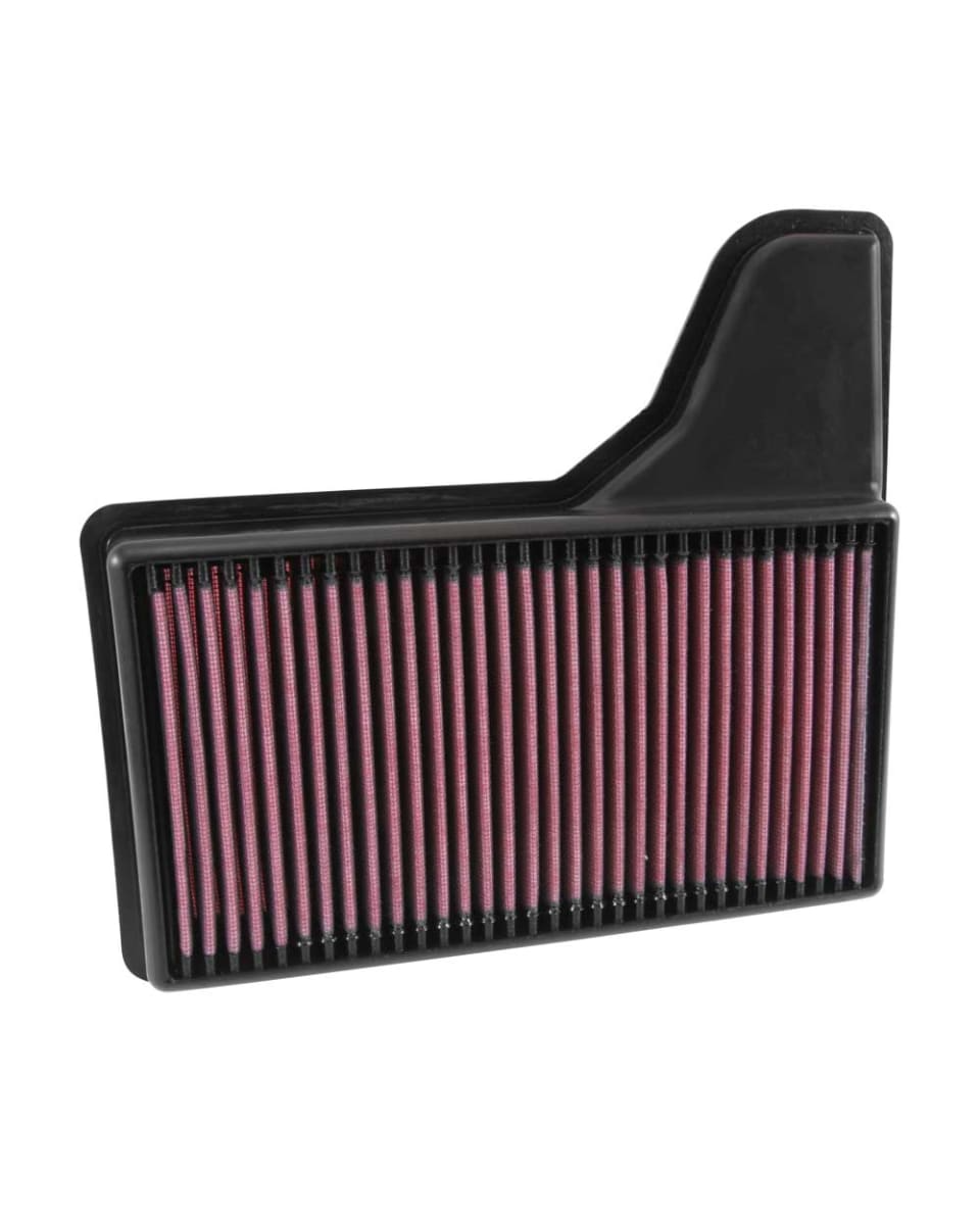 K&N AIR FILTER (2015-2021 FORD Mustang 2.3L/3.7L/5L, V6/V8 Gas)