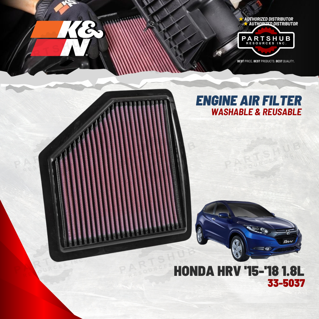 K&N AIR FILTER (2014-2021 Honda HR-V/Guangqi Vezel, 1.8L L4 Gas)