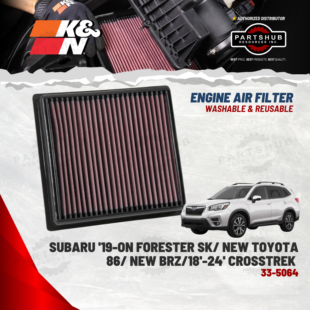 K&N AIR FILTER (SUBARU '19-ON Forester/Ascent/Legacy/Outback, '16-ON Impreza/Crosstek/XV)