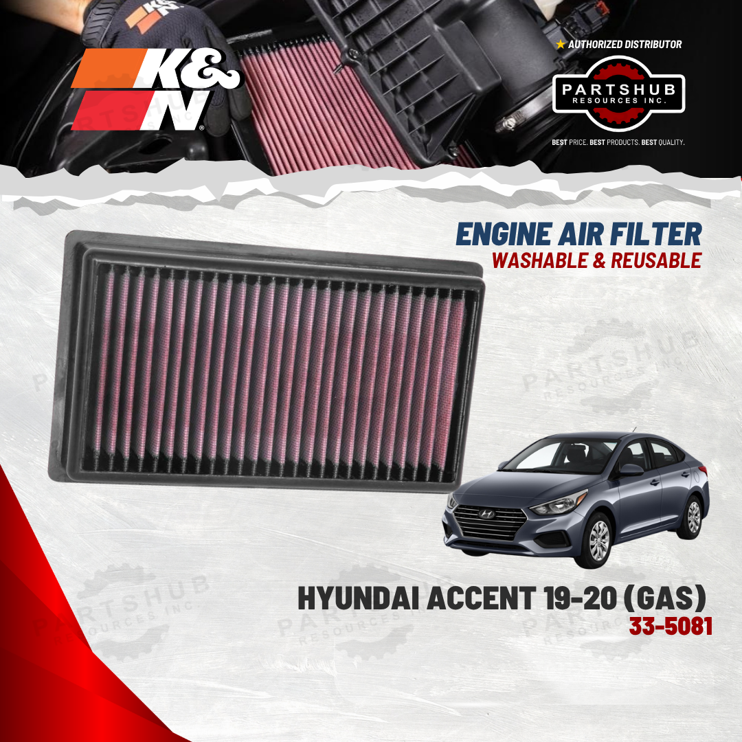 K&N AIR FILTER (HYUNDAI ACCENT '19-'20)