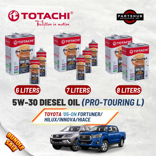 TOTACHI 5W-30+PACKAGES (HILUX/FORTUNER/INNOVA/HIACE) PRO TOURING L API-SP ACEA C2 C3 DIESEL OIL
