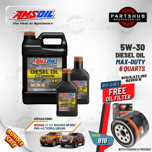 AMSOIL 5W-30+PACKAGES (NAVARA PRO-4X/NP300/TERRA) 6X MAX-DUTY SIGNATURE SERIES DIESEL OIL