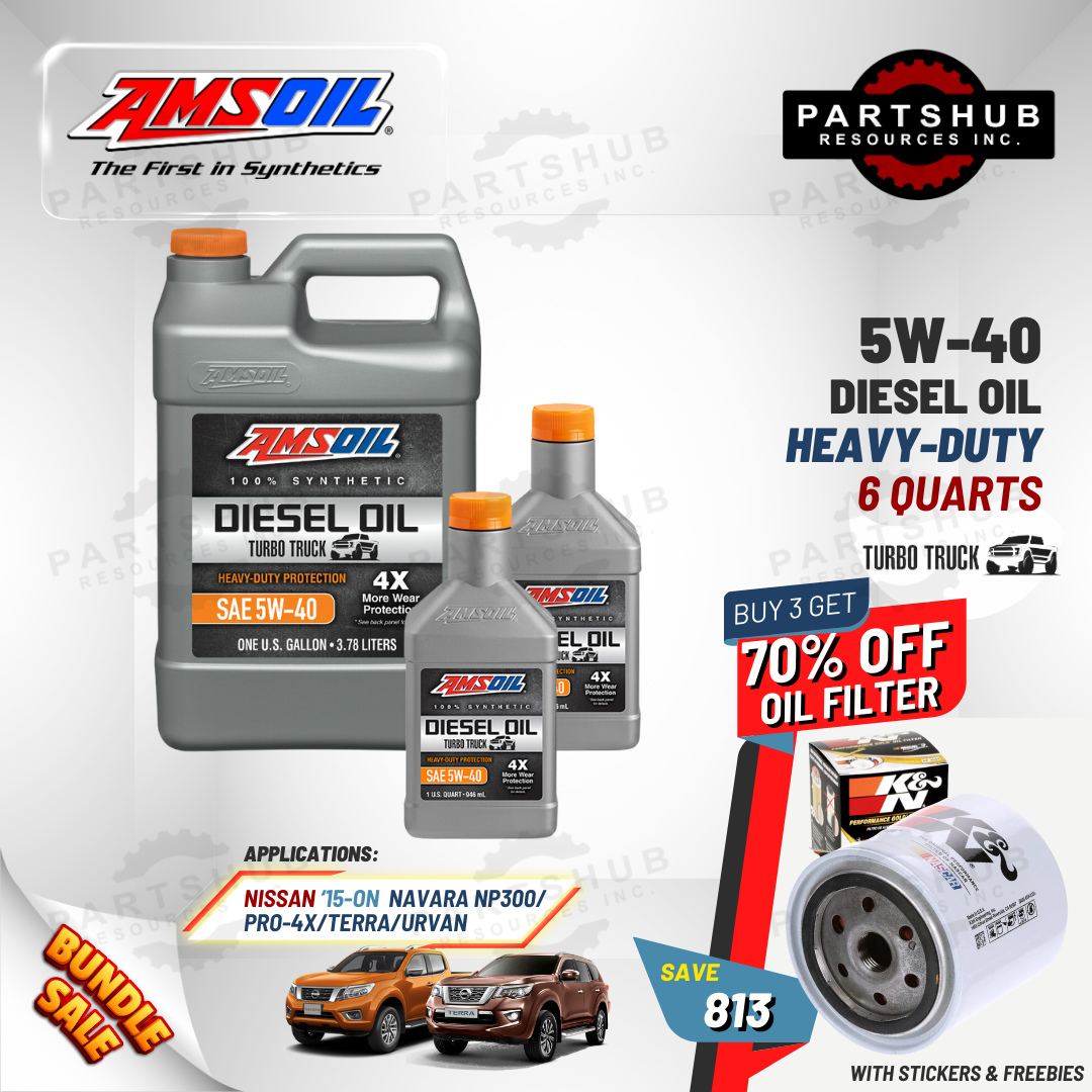 AMSOIL 5W-40+PACKAGES (NAVARA PRO-4X/NP300/TERRA) 4X HEAVY-DUTY TURBO TRUCK DIESEL OIL
