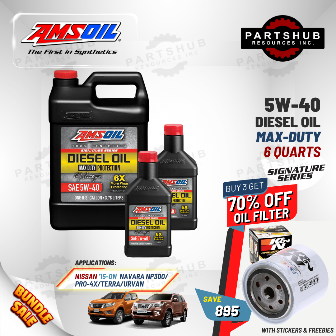 AMSOIL 5W-40+PACKAGES (NAVARA PRO-4X/NP300/TERRA) 6X MAX-DUTY SIGNATURE SERIES DIESEL OIL