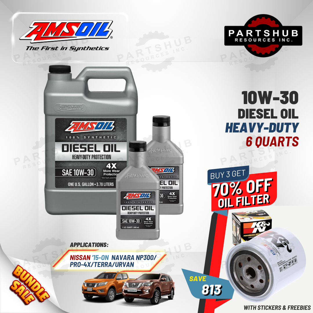 AMSOIL 10W-30+PACKAGES (NAVARA PRO-4X/NP300/TERRA) 4X HEAVY-DUTY DIESEL OIL