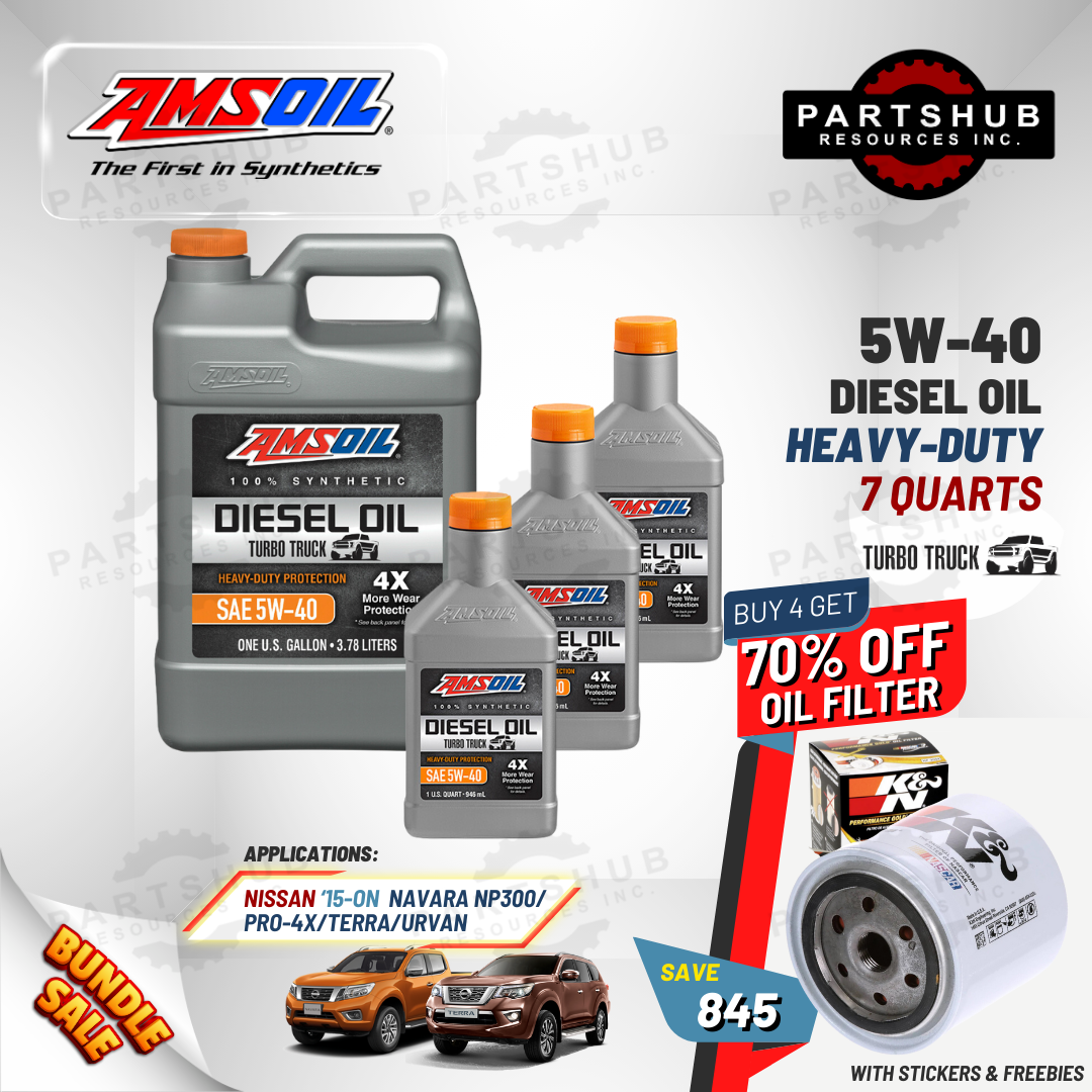 AMSOIL 5W-40+PACKAGES (NAVARA PRO-4X/NP300/TERRA) 4X HEAVY-DUTY TURBO TRUCK DIESEL OIL
