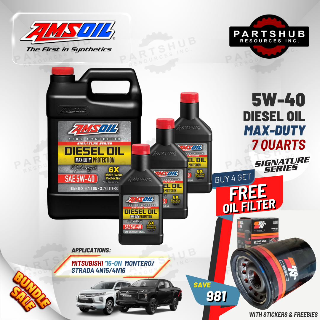 AMSOIL 5W-40+PACKAGES (4N15 MONTERO/STRADA) 6X MAX-DUTY SIGNATURE SERIES DIESEL OIL