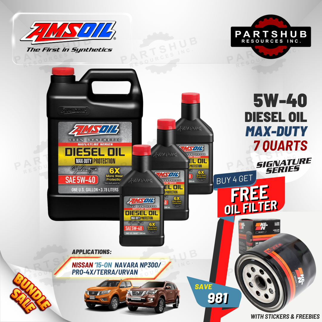 AMSOIL 5W-40+PACKAGES (NAVARA PRO-4X/NP300/TERRA) 6X MAX-DUTY SIGNATURE SERIES DIESEL OIL