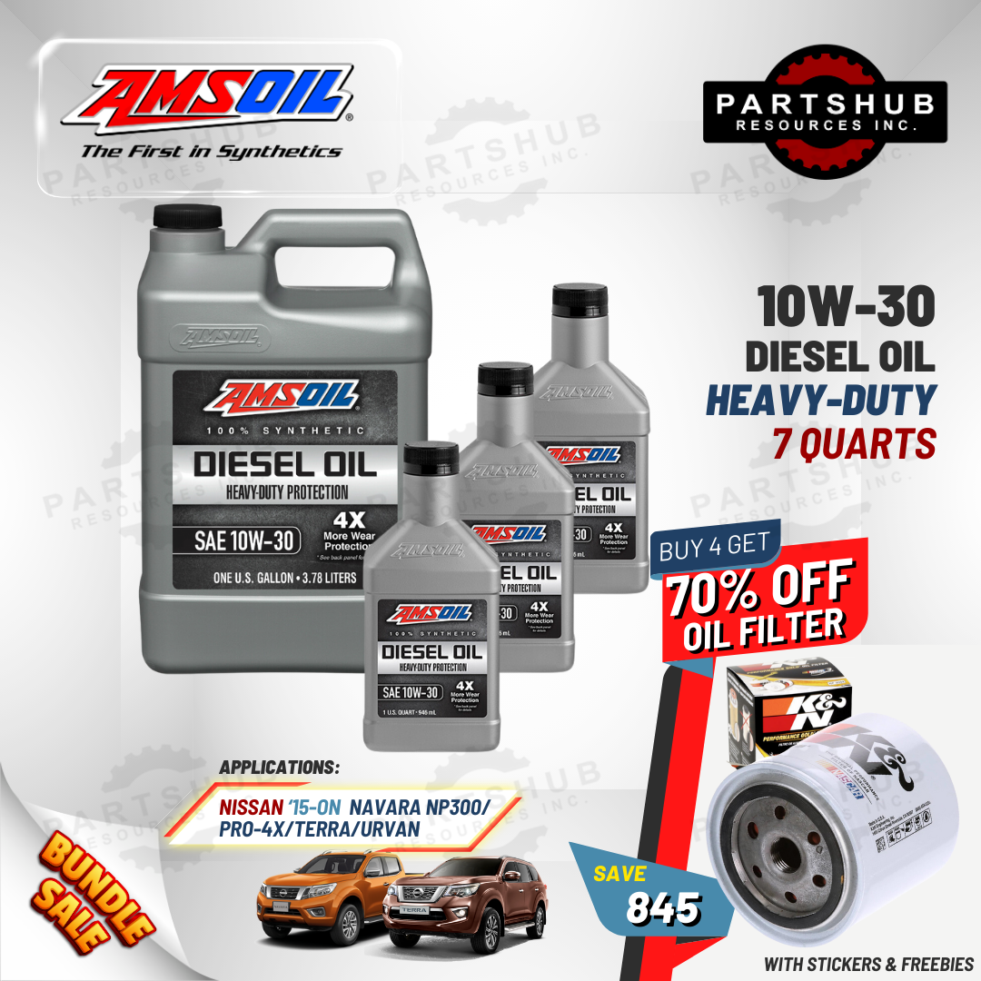 AMSOIL 10W-30+PACKAGES (NAVARA PRO-4X/NP300/TERRA) 4X HEAVY-DUTY DIESEL OIL