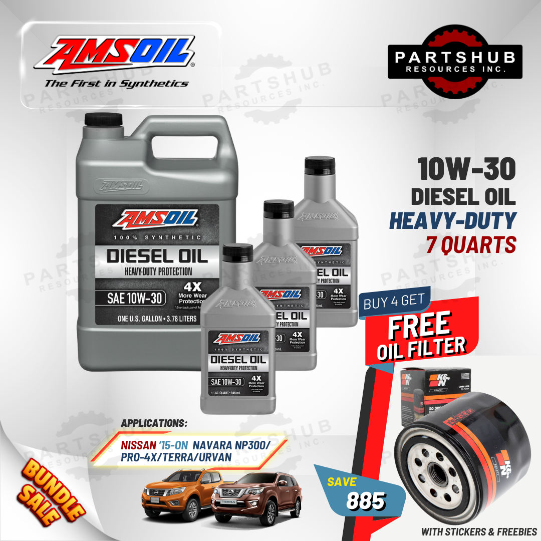 AMSOIL 10W-30+PACKAGES (NAVARA PRO-4X/NP300/TERRA) 4X HEAVY-DUTY DIESEL OIL