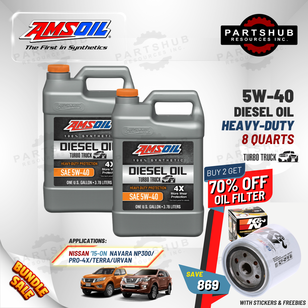 AMSOIL 5W-40+PACKAGES (NAVARA PRO-4X/NP300/TERRA) 4X HEAVY-DUTY TURBO TRUCK DIESEL OIL