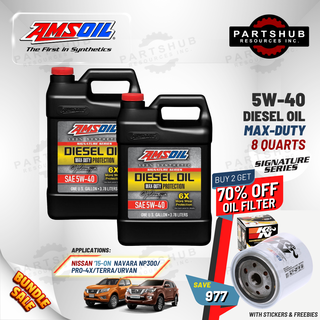 AMSOIL 5W-40+PACKAGES (NAVARA PRO-4X/NP300/TERRA) 6X MAX-DUTY SIGNATURE SERIES DIESEL OIL