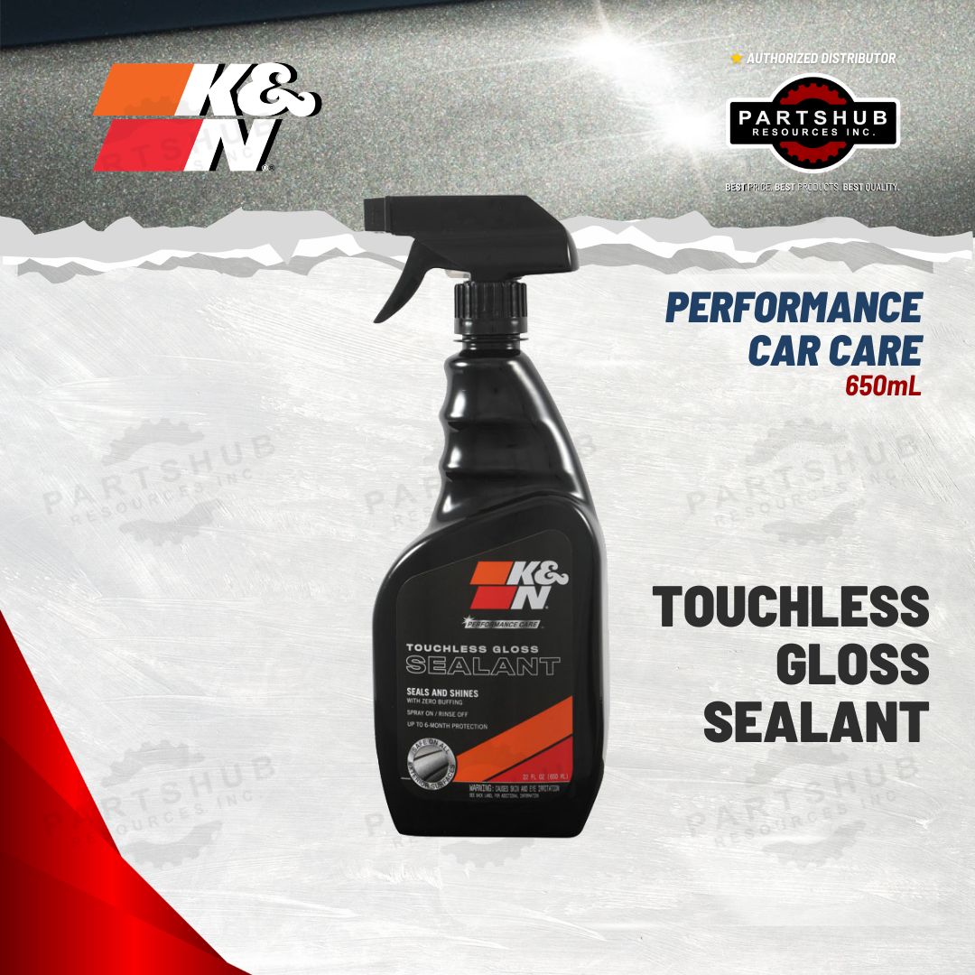 K&N PERFORMANCE CAR CARE TOUCHLESS GLOSS SEALANT PUMP SPRAY 650mL