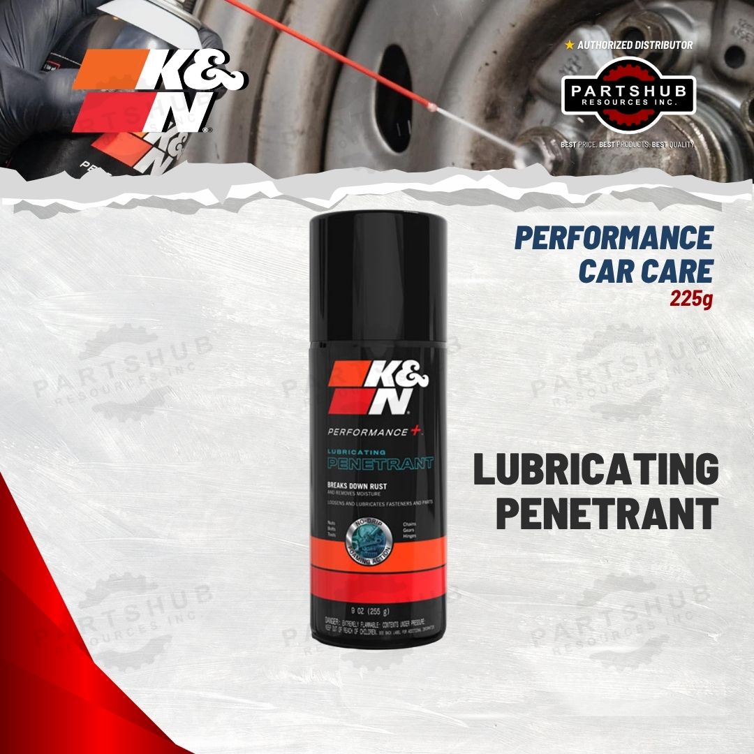 K&N PERFORMANCE CAR CARE LUBRICATING PENETRANT OIL AEROSOL SPRAY 225g