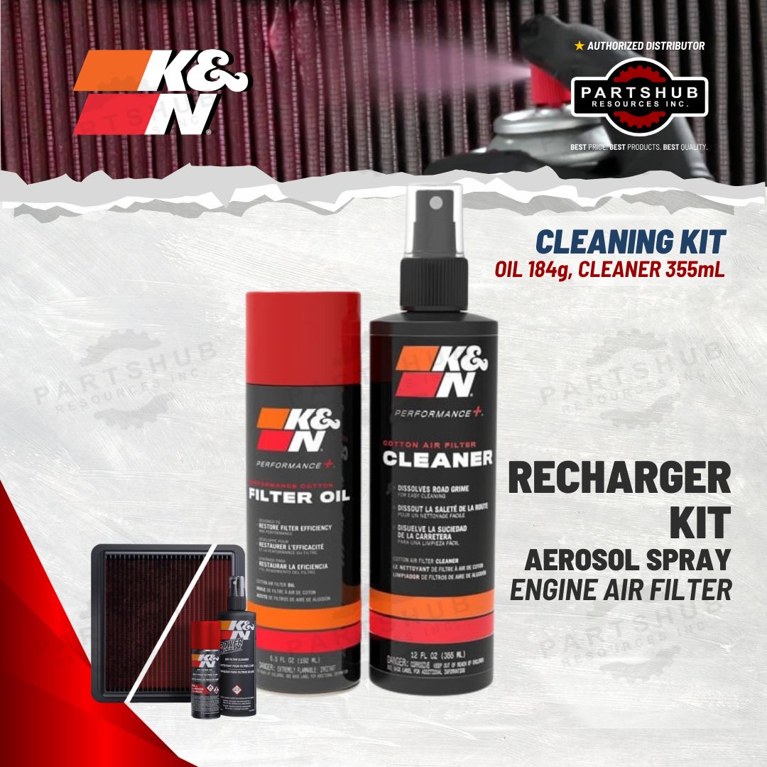 K&N CLEANING KIT RECHARGER ENGINE AIR FILTER CLEANER AEROSOL SPRAY