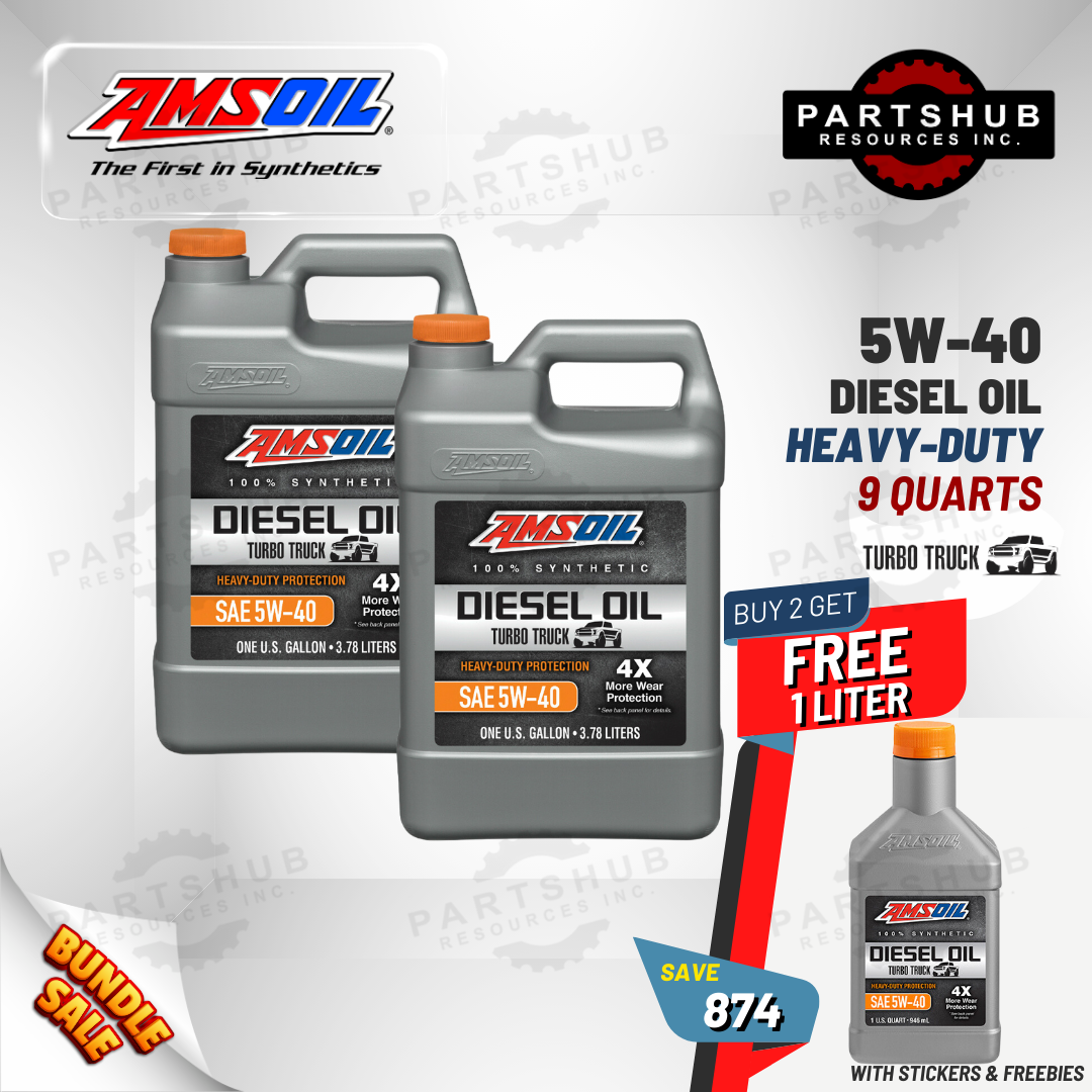 AMSOIL 9 QUARTS PACKAGES DIESEL OIL, BUY 2 GAL GET FREE 1 QUART