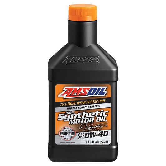 AMSOIL 0W-40 SIGNATURE SERIES SYNTHETIC GASOLINE MOTOR OIL 946mL