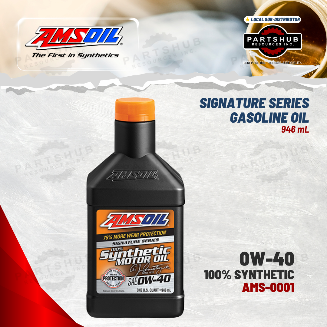 AMSOIL 0W-40 SIGNATURE SERIES SYNTHETIC GASOLINE MOTOR OIL 946mL
