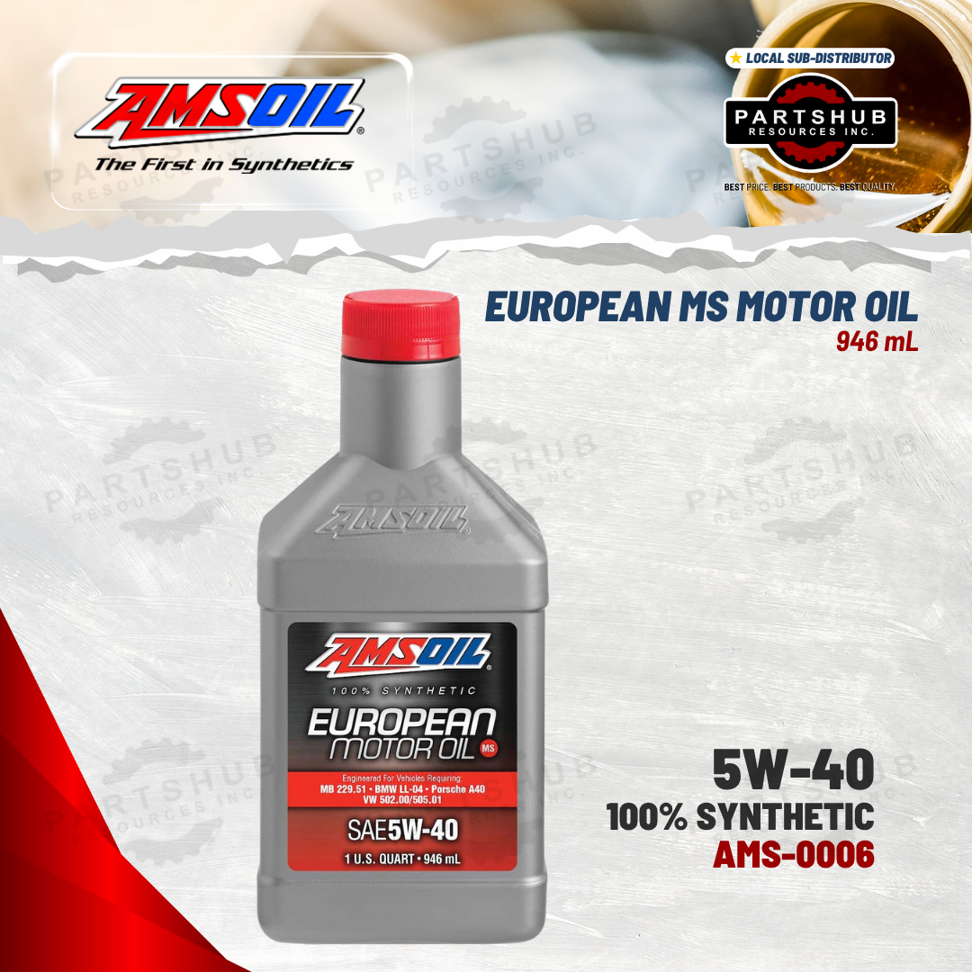 AMSOIL 5W-40 EUROPEAN MS SYNTHETIC MOTOR OIL 946mL