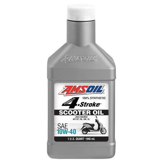 AMSOIL 10W-40 4-STROKE SYNTHETIC SCOOTER OIL 946mL