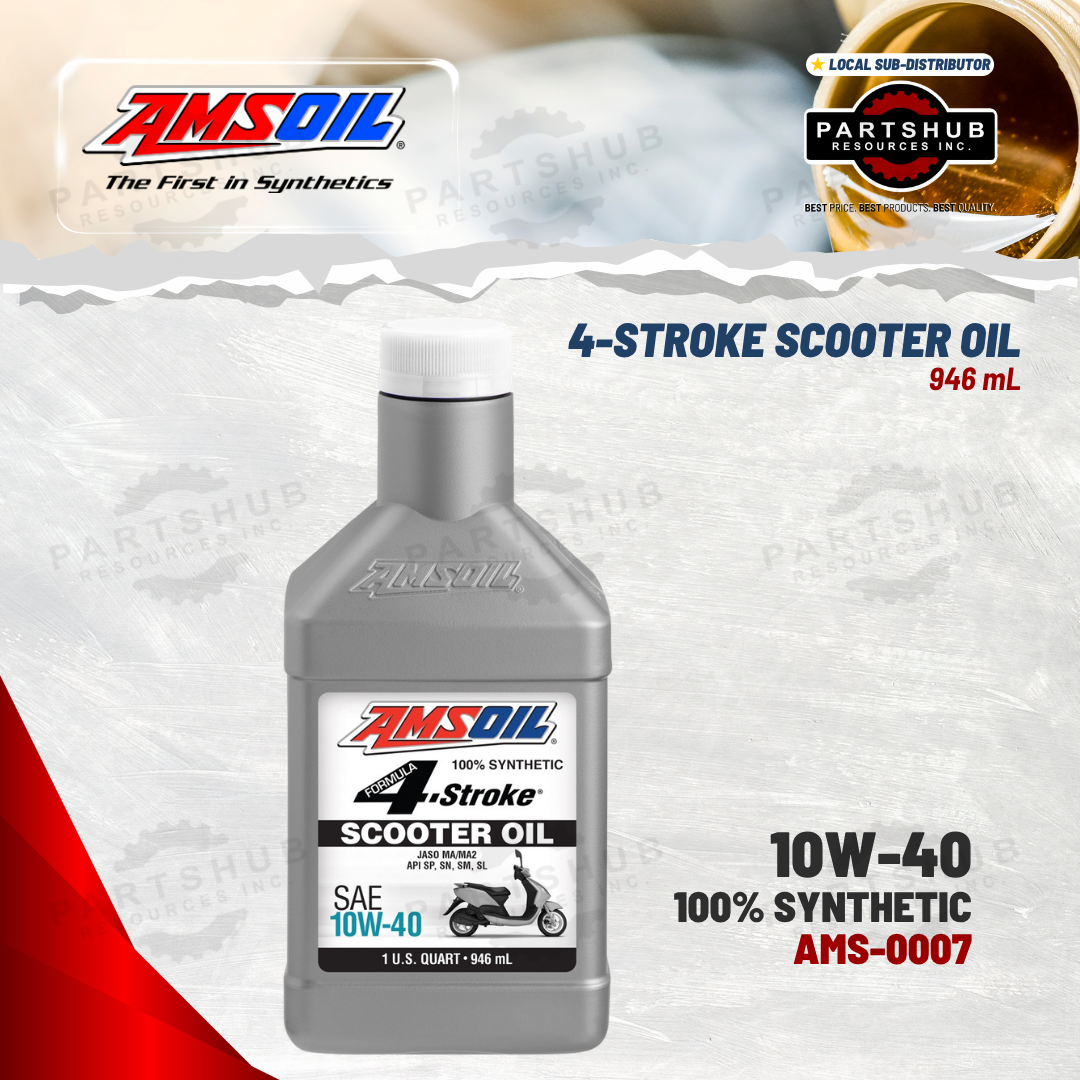 AMSOIL 10W-40 4-STROKE SYNTHETIC SCOOTER OIL 946mL
