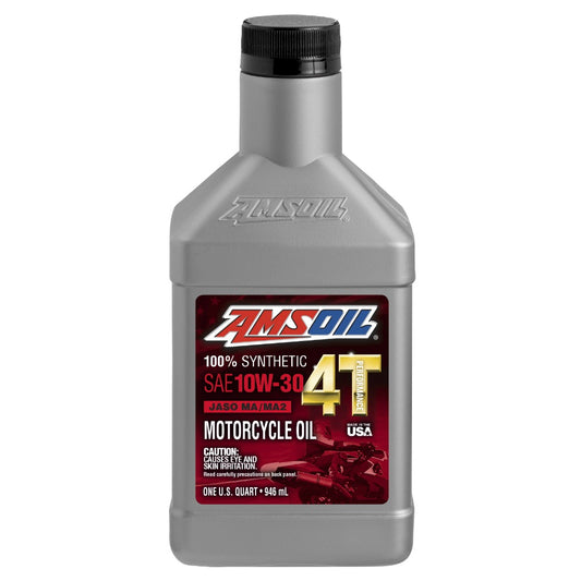 AMSOIL 10W-30 4T PERFORMANCE SYNTHETIC MOTORCYCLE OIL 946mL
