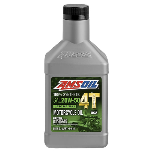AMSOIL 20W-50 4T PERFORMANCE SYNTHETIC MOTORCYCLE OIL 946mL