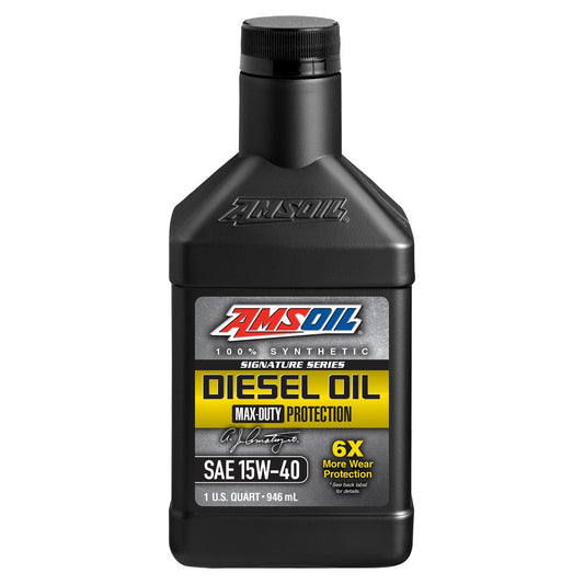 AMSOIL 15W-40 SIGNATURE SERIES MAX-DUTY SYNTHETIC DIESEL OIL 946mL