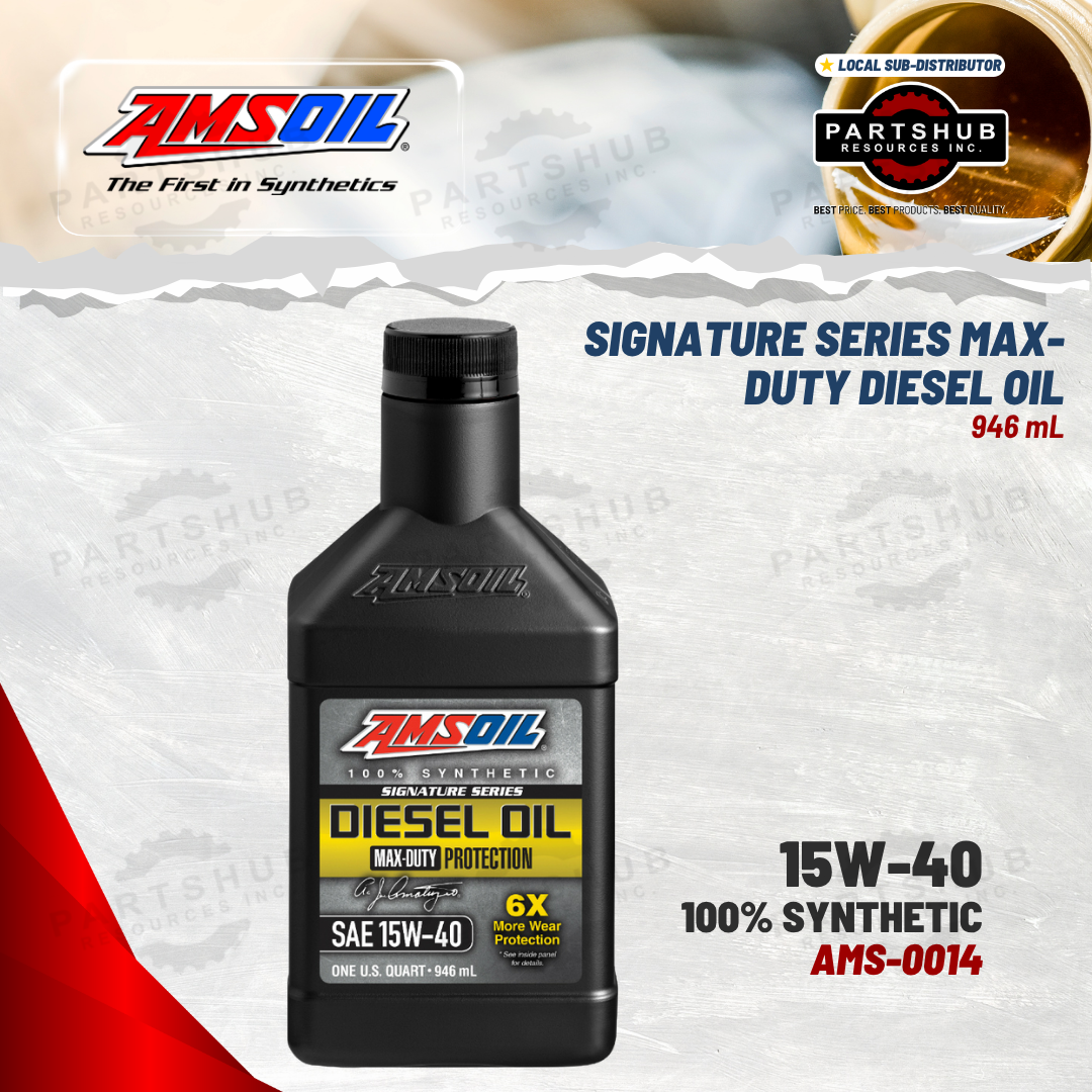 AMSOIL 15W-40 SIGNATURE SERIES MAX-DUTY SYNTHETIC DIESEL OIL 946mL