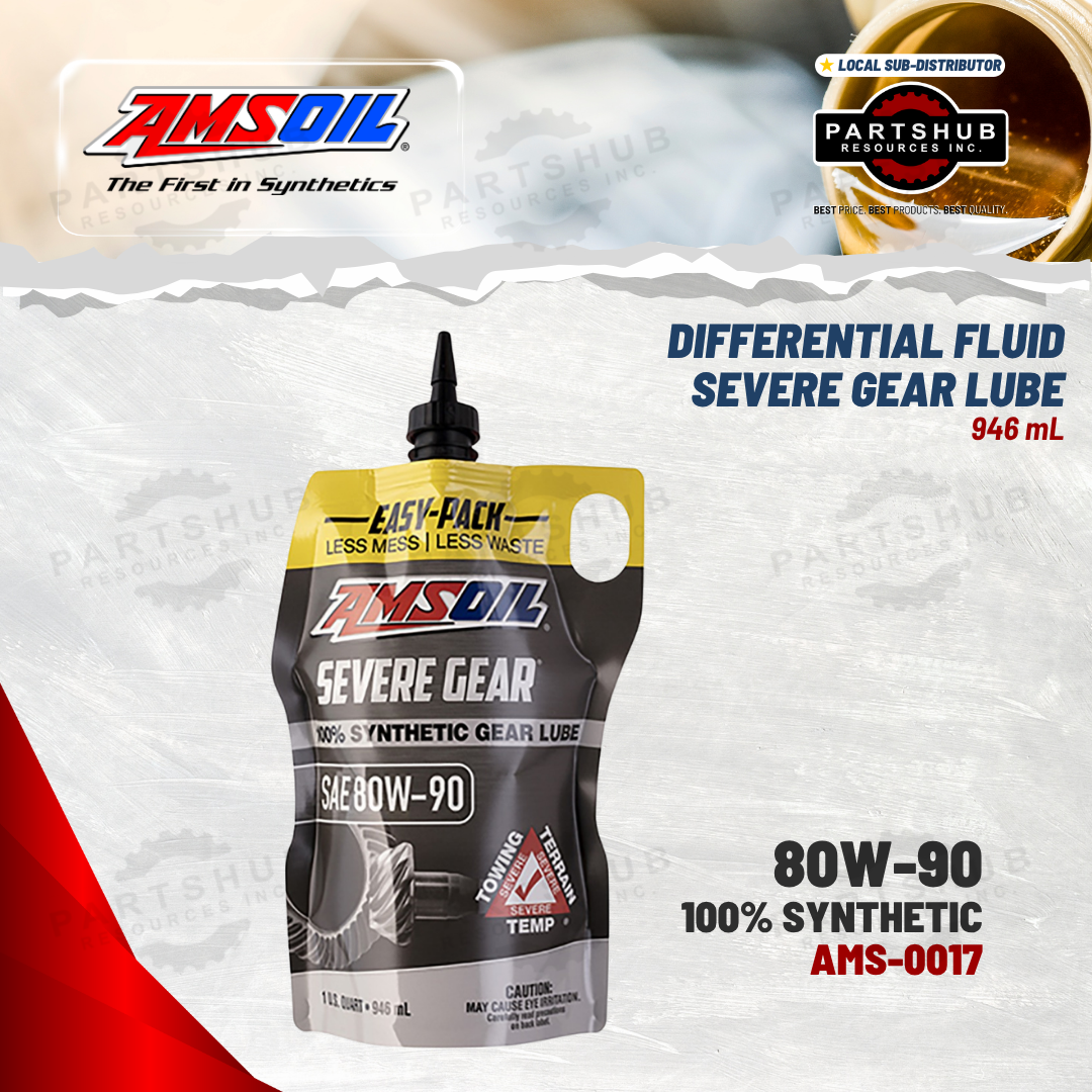 AMSOIL 80W-90 DIFFERENTIAL FLUID SEVERE GEAR LUBE 946mL