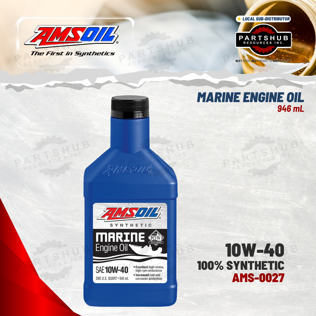 AMSOIL 10W-40 MARINE OIL 946mL