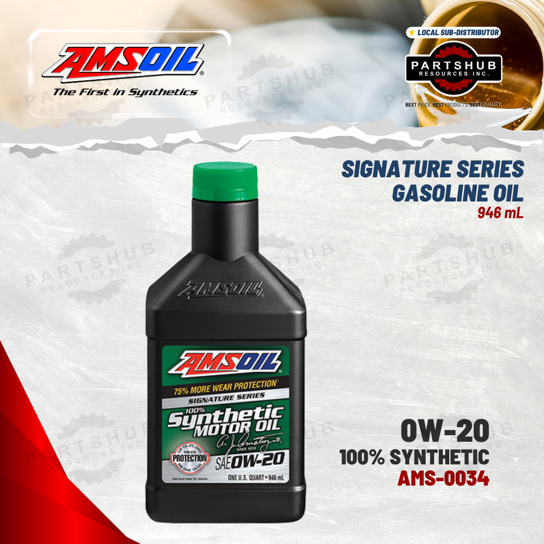 AMSOIL 0W-20 SIGNATURE SERIES SYNTHETIC GASOLINE MOTOR OIL 946mL