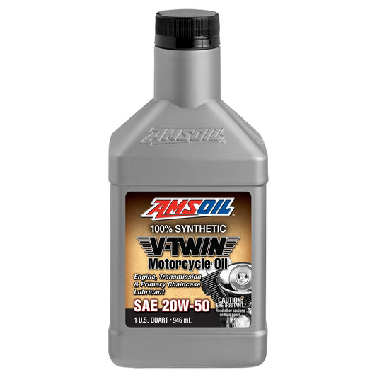 AMSOIL 20W-50 V-TWIN SYNTHETIC MOTORCYCLE OIL 946mL