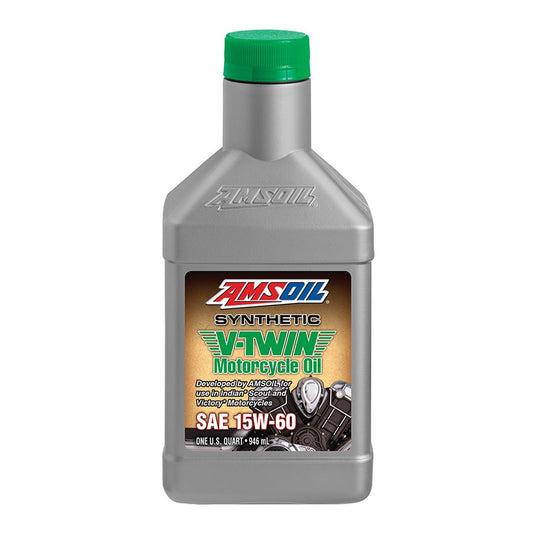 AMSOIL 15W-60 V-TWIN SYNTHETIC MOTORCYCLE OIL 946mL