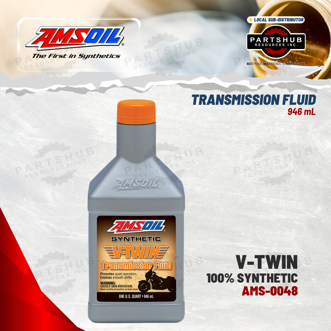AMSOIL V-TWIN SYNTHETIC TRANSMISSION FLUID 946mL