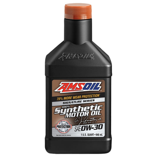 AMSOIL 0W-30 SIGNATURE SERIES SYNTHETIC GASOLINE MOTOR OIL 946mL