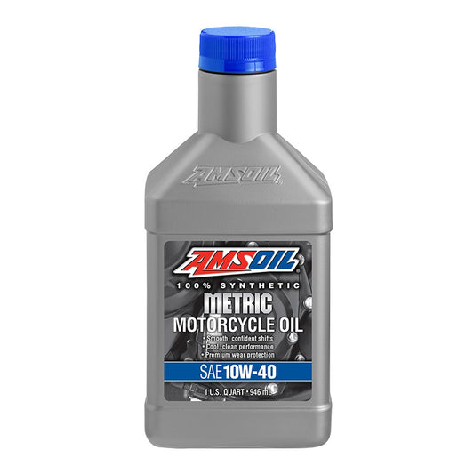 AMSOIL 10W-40 METRIC SYNTHETIC MOTORCYCLE OIL 946mL