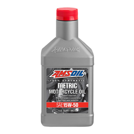 AMSOIL 15W-50 METRIC SYNTHETIC MOTORCYCLE OIL 946mL
