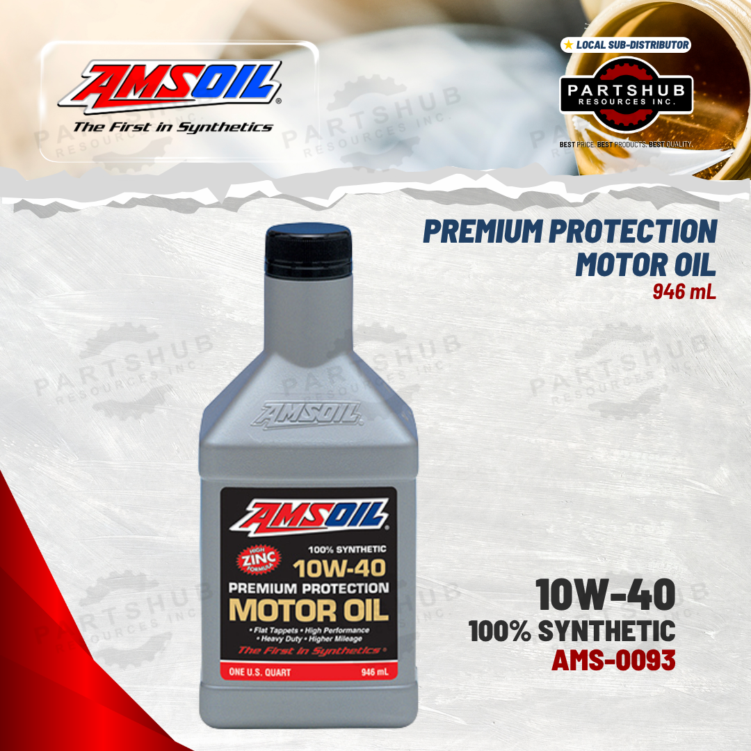 AMSOIL 10W-40 PREMIUM PROTECTION SYNTHETIC MOTOR OIL 946mL
